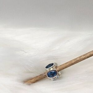 PANDORA Oval Lights Blue Charm 100% Authentic Rare